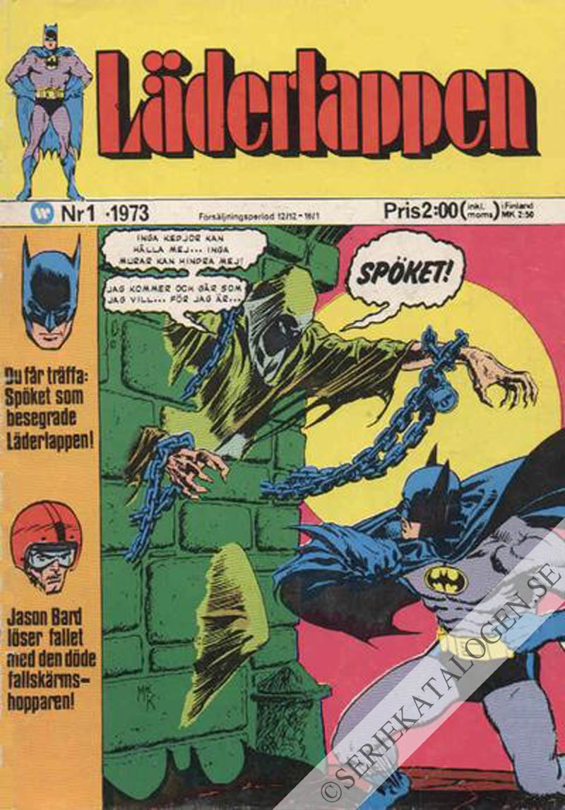 Framsida på Läderlappen och Robin #1 (1974)