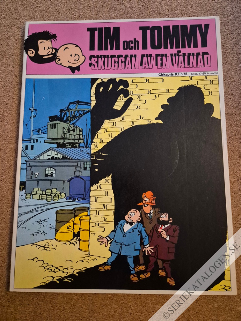 Framsida på Trumf-serien #1 - Tim och Tommy - Skuggan av en vålnad (1971)