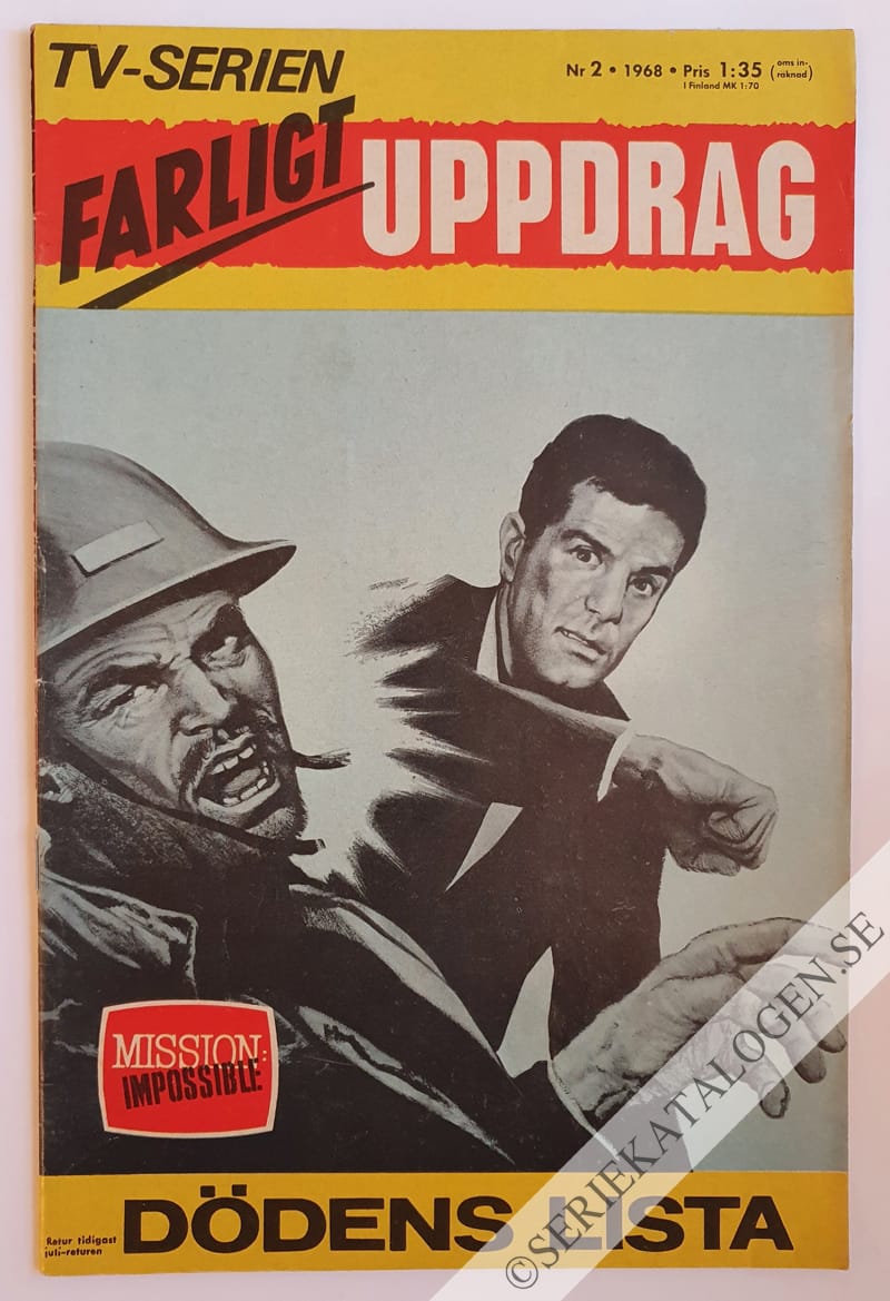 Framsida på Farligt uppdrag #2 (1968)
