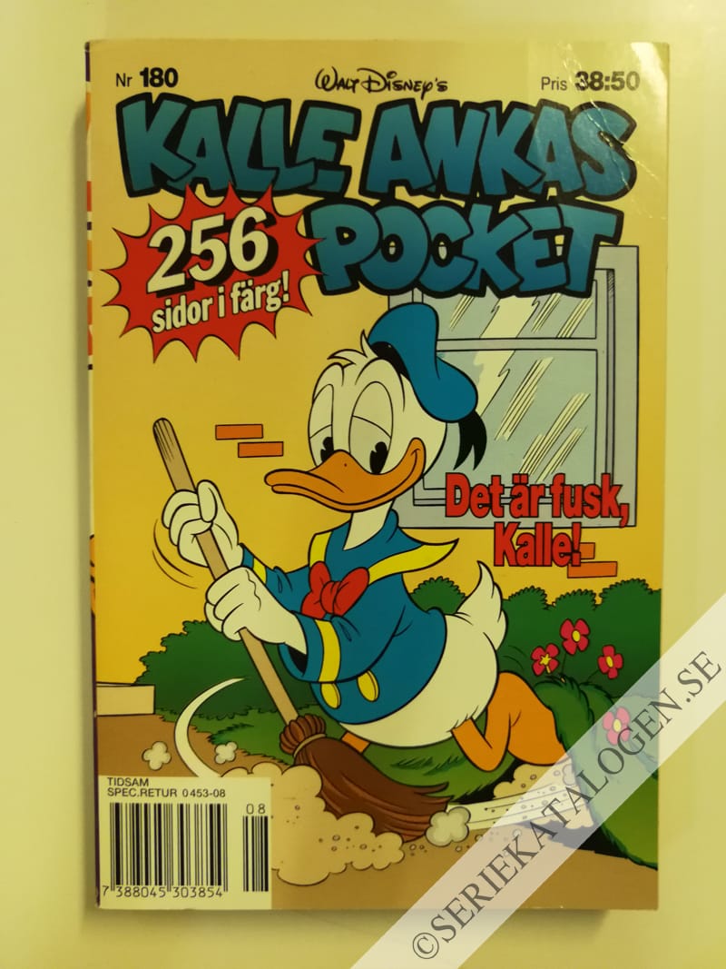 Framsida på Kalle Ankas pocket #180 - Det är fusk, Kalle! (1995)