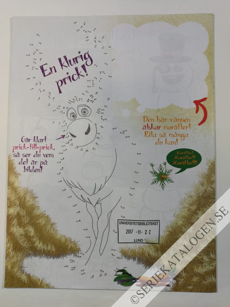 Baksida på Frost - Doodletidning (2017)