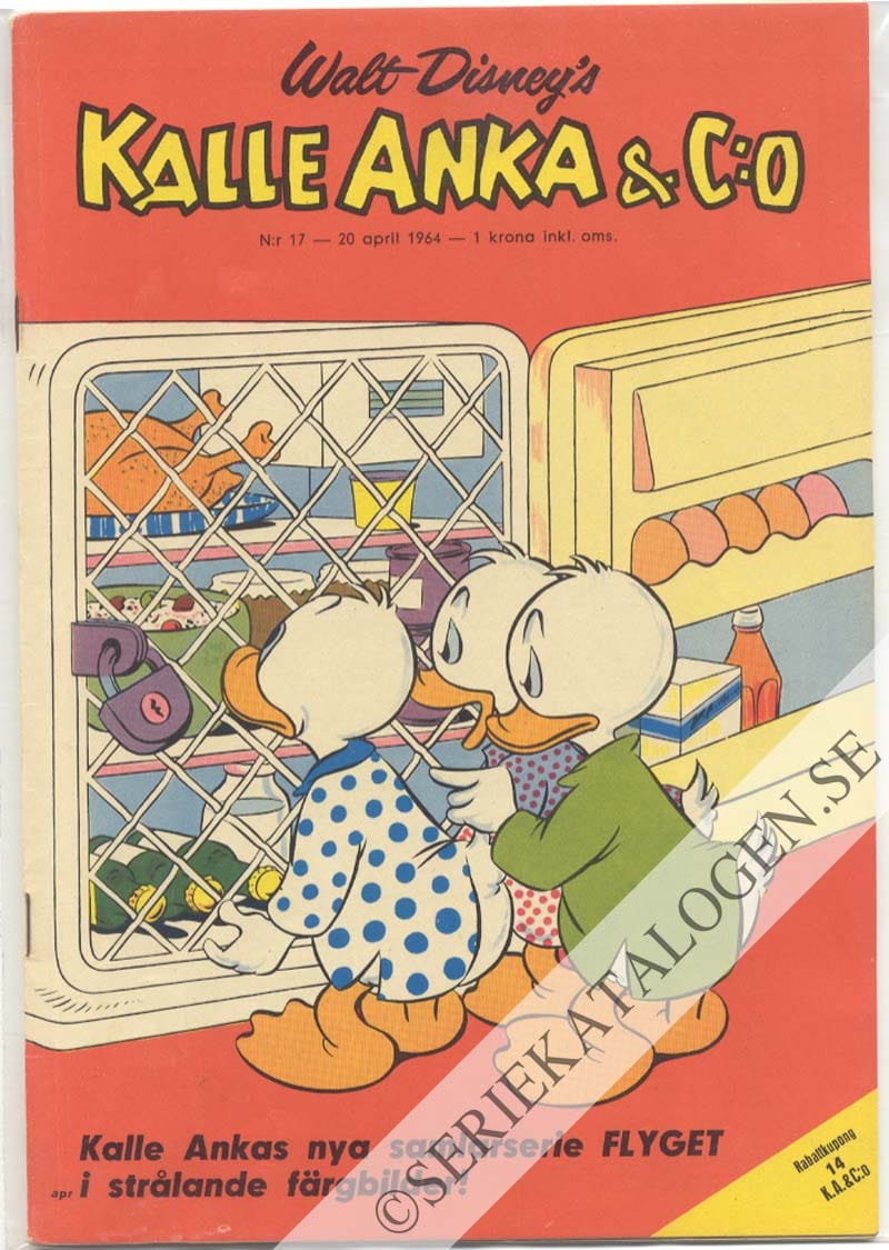 Framsida på Kalle Anka & C:o #17 (1964)