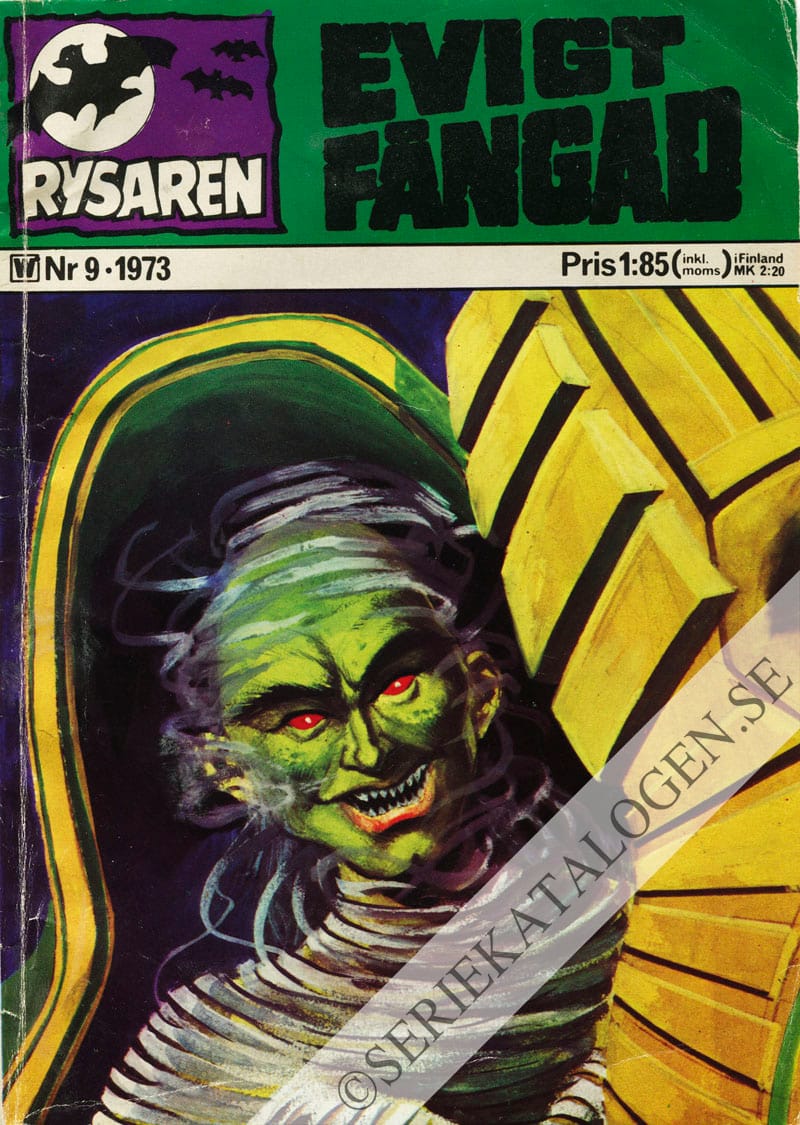 Framsida på Rysaren #9 - Evigt fångad (1973)