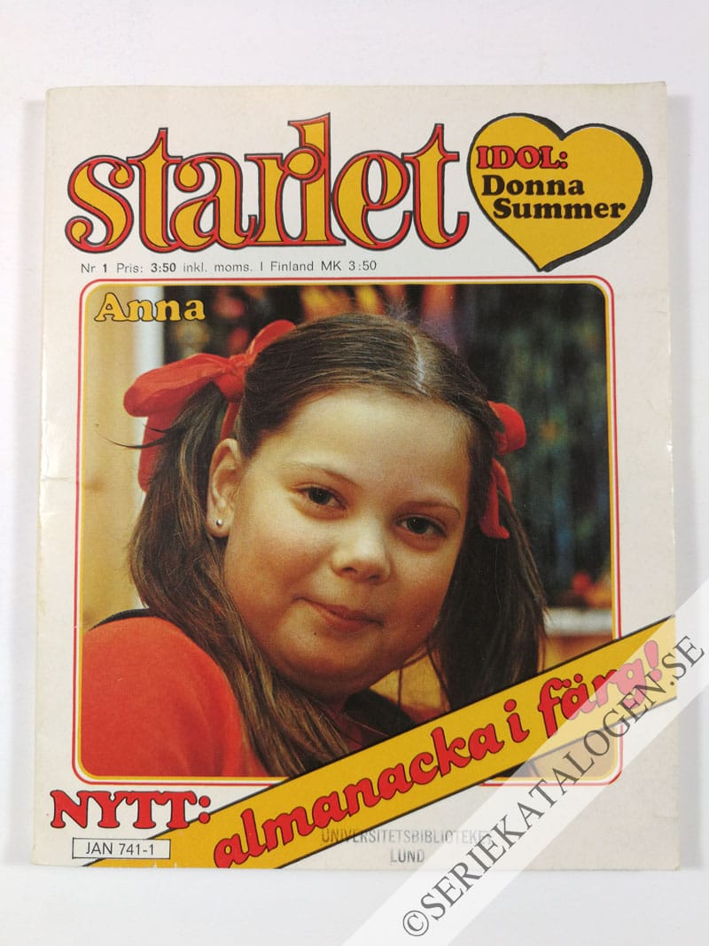 Framsida på Starlet #1 (1980)