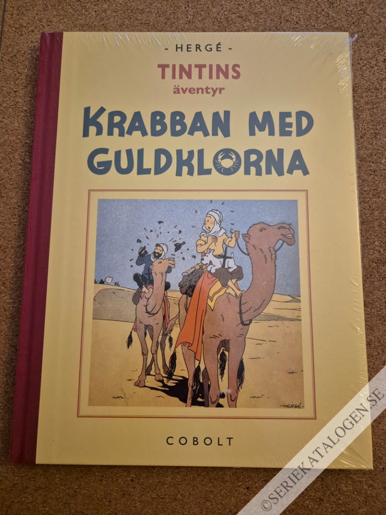 Framsida på Tintins äventyr Krabban med guldklorna (2021)