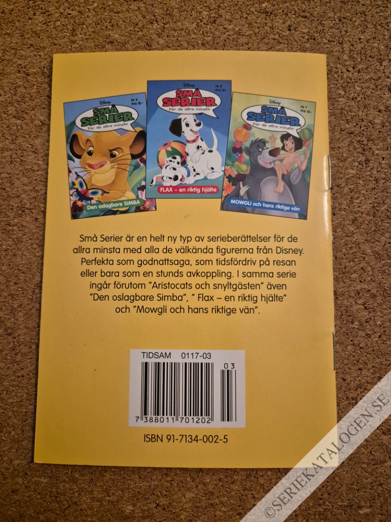 Baksida på ARISTOCATS och snyltgästen (2004)