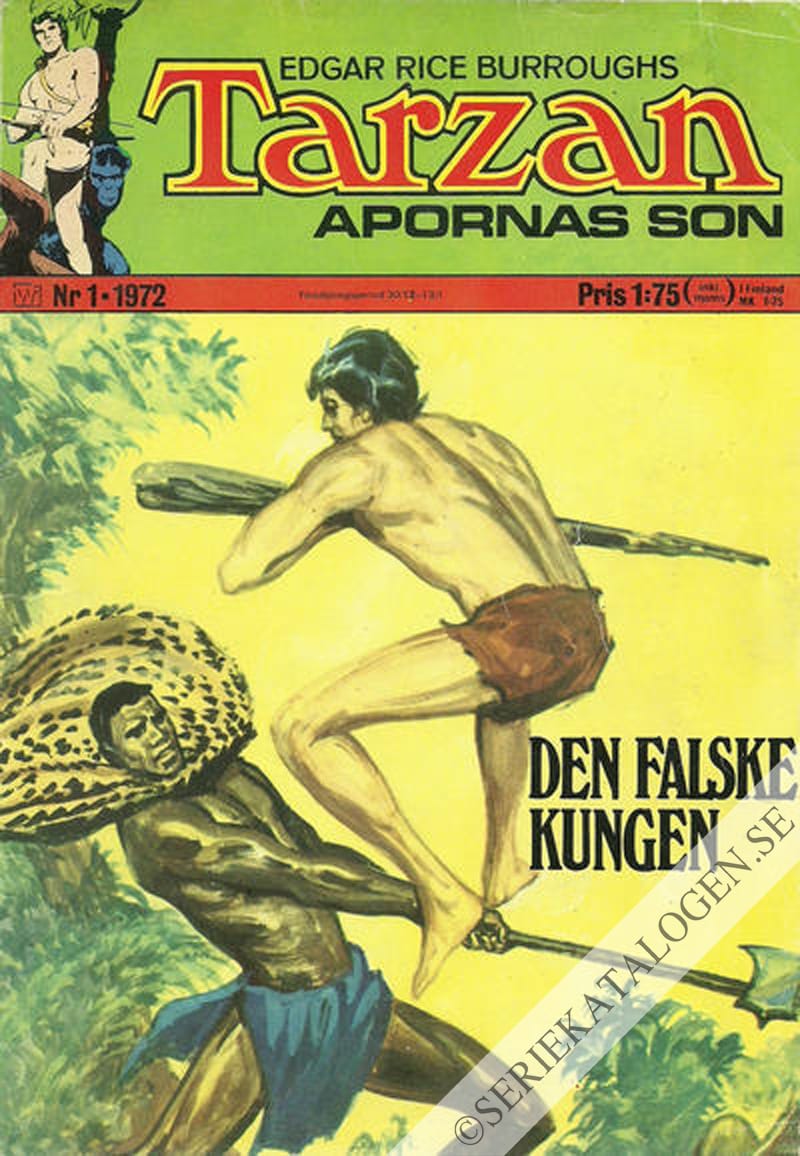 Framsida på Tarzan #1 (1972)