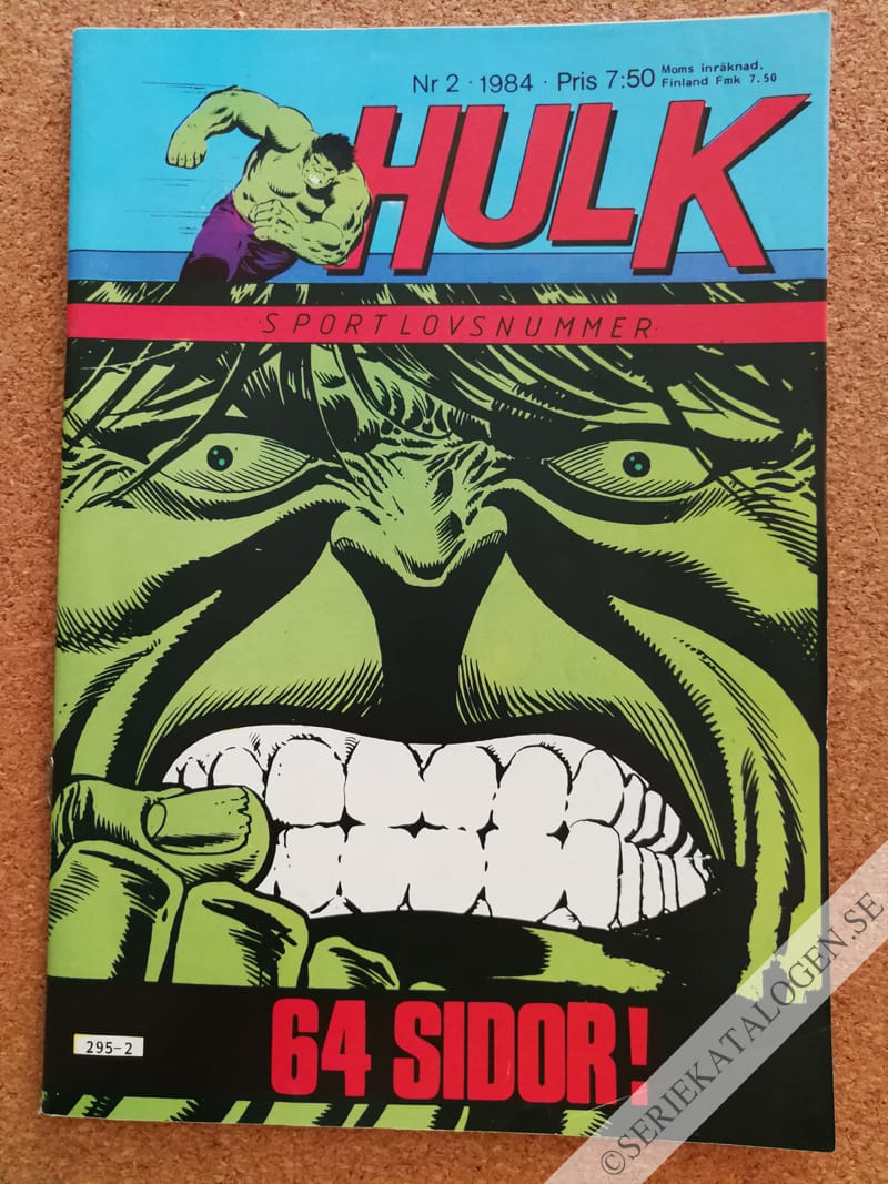 Framsida på Hulk #2 (1984)