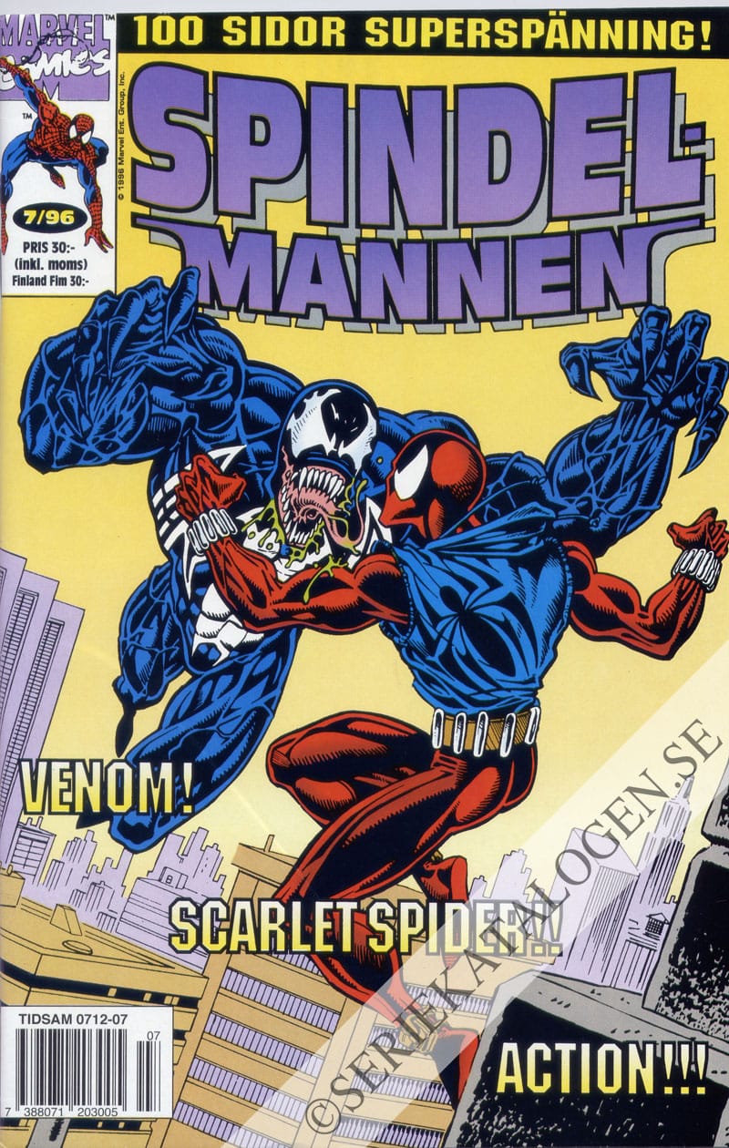 Framsida på Spindelmannen #7 (1996)