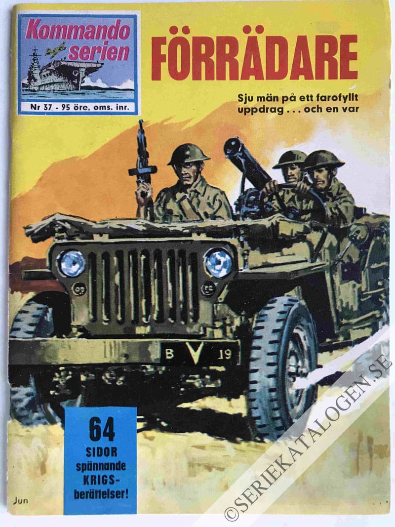 Framsida på Kommandoserien Förrädare (1964)