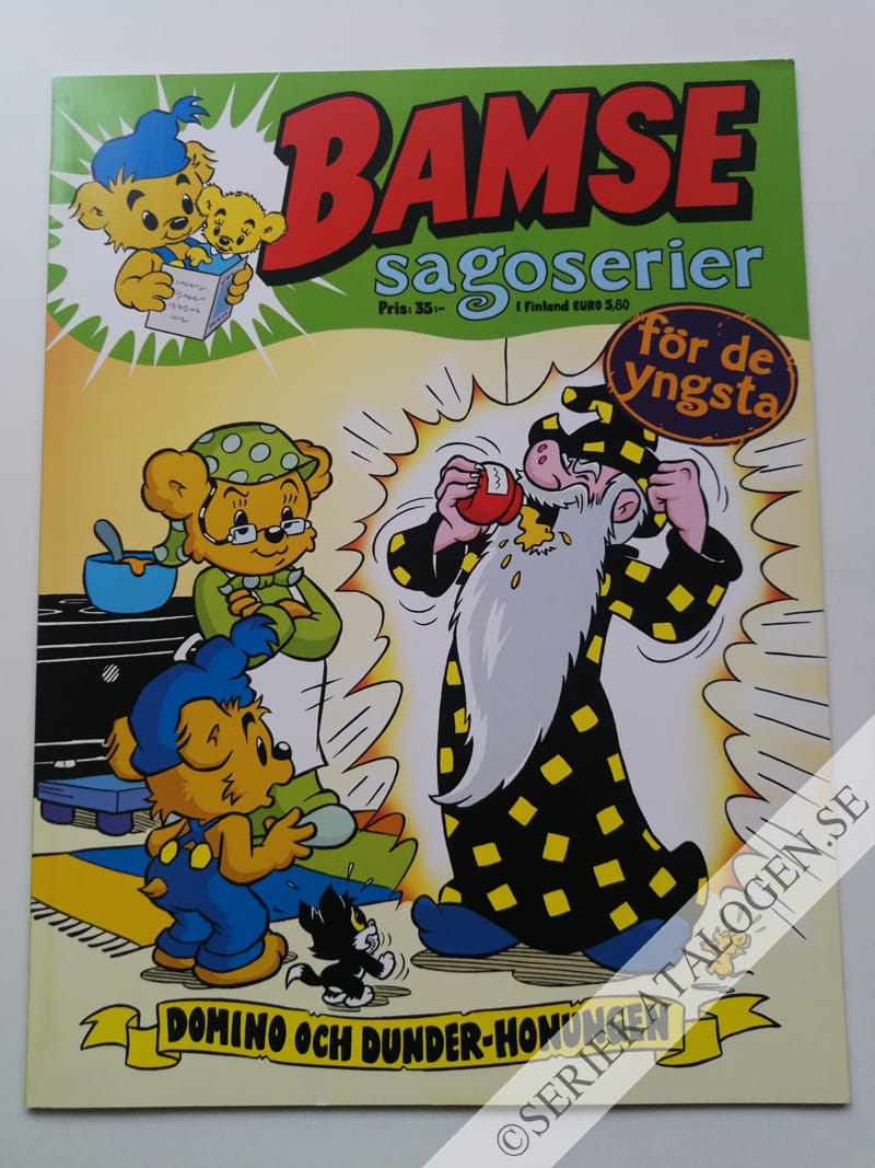 Framsida på Bamse sagoserier Domino och dunder-honungen (2016)