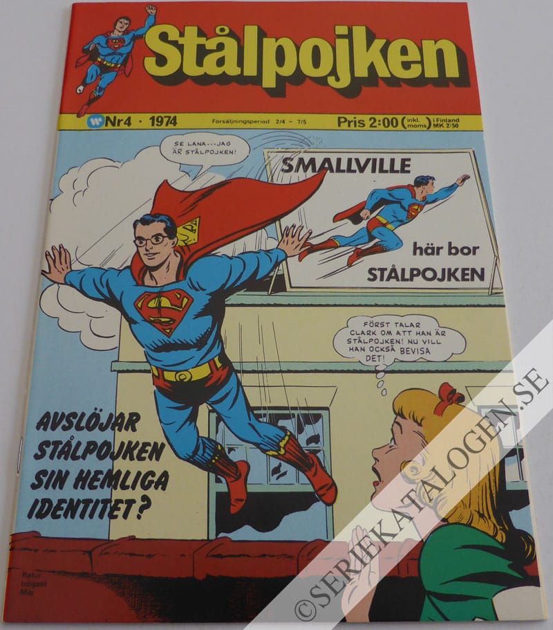 Framsida på Stålpojken #4 (1974)