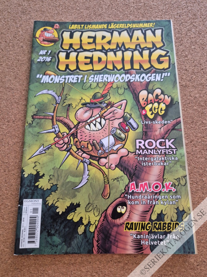 Framsida på Herman Hedning #1 (2016)