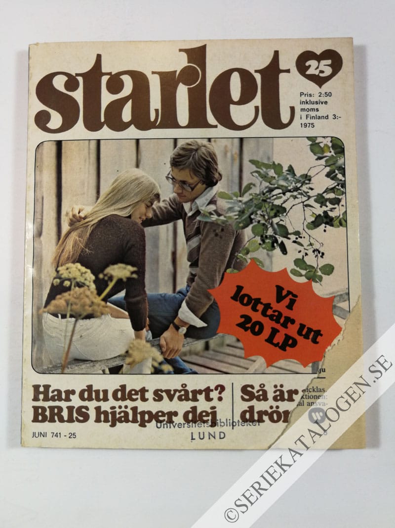 Framsida på Starlet #25 (1975)