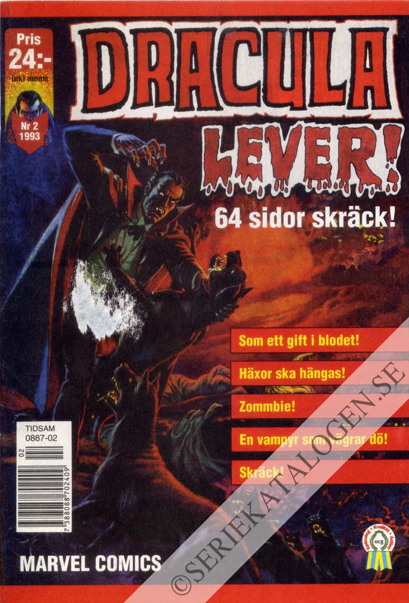 Framsida på Dracula lever! #2 (1993)