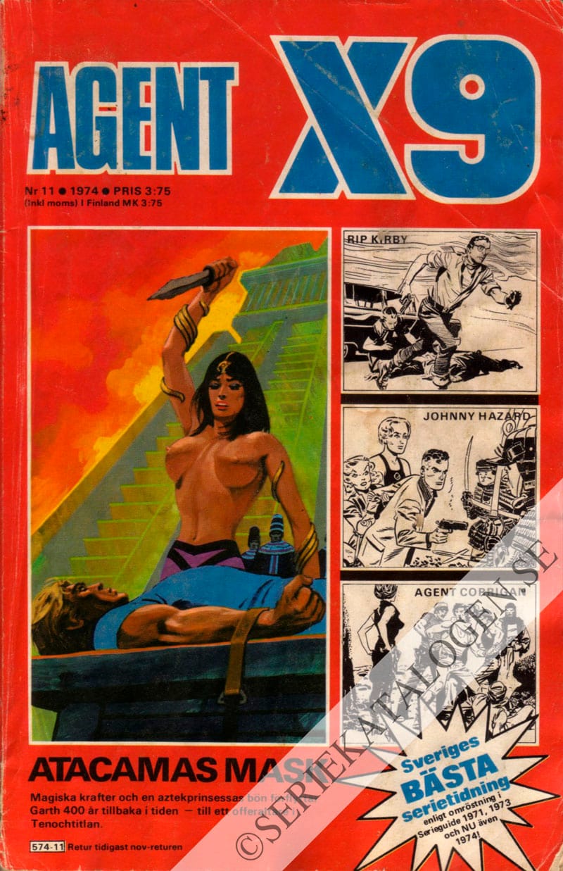 Framsida på Agent X9 #11 (1974)