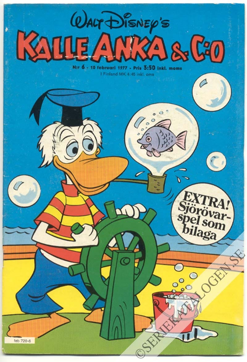 Framsida på Kalle Anka & C:o #6 (1977)