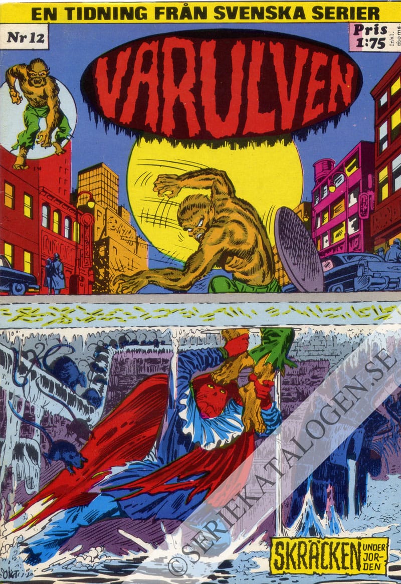Framsida på Varulven #12 (1973)