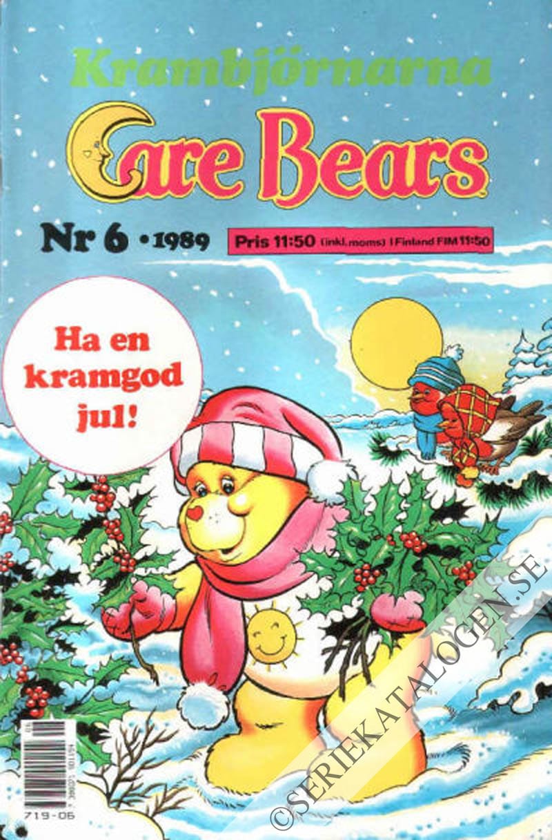 Framsida på Care Bears Ha en kramgod jul! (1989)