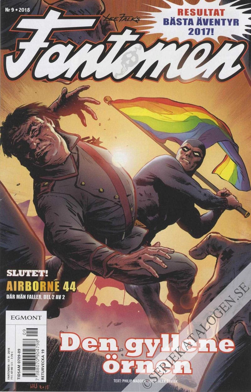 Framsida på Fantomen #9 (2018)