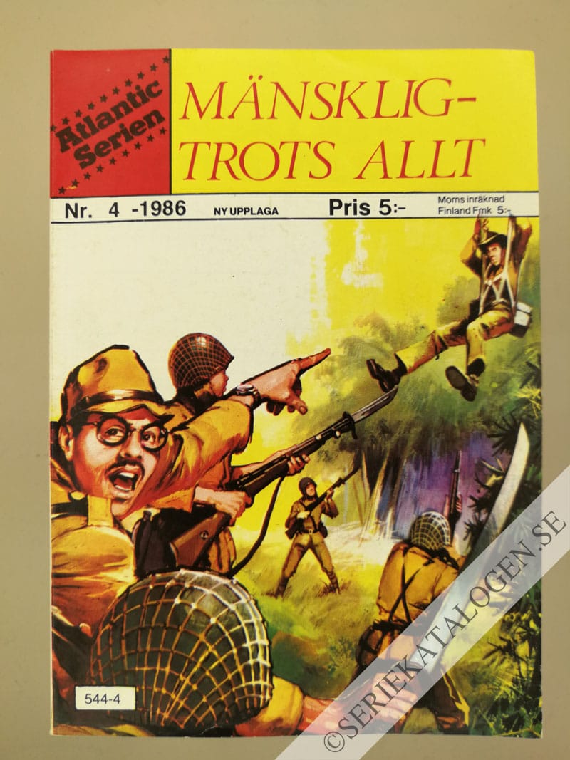 Framsida på Atlanticserien Mänsklig - trots allt (1986)