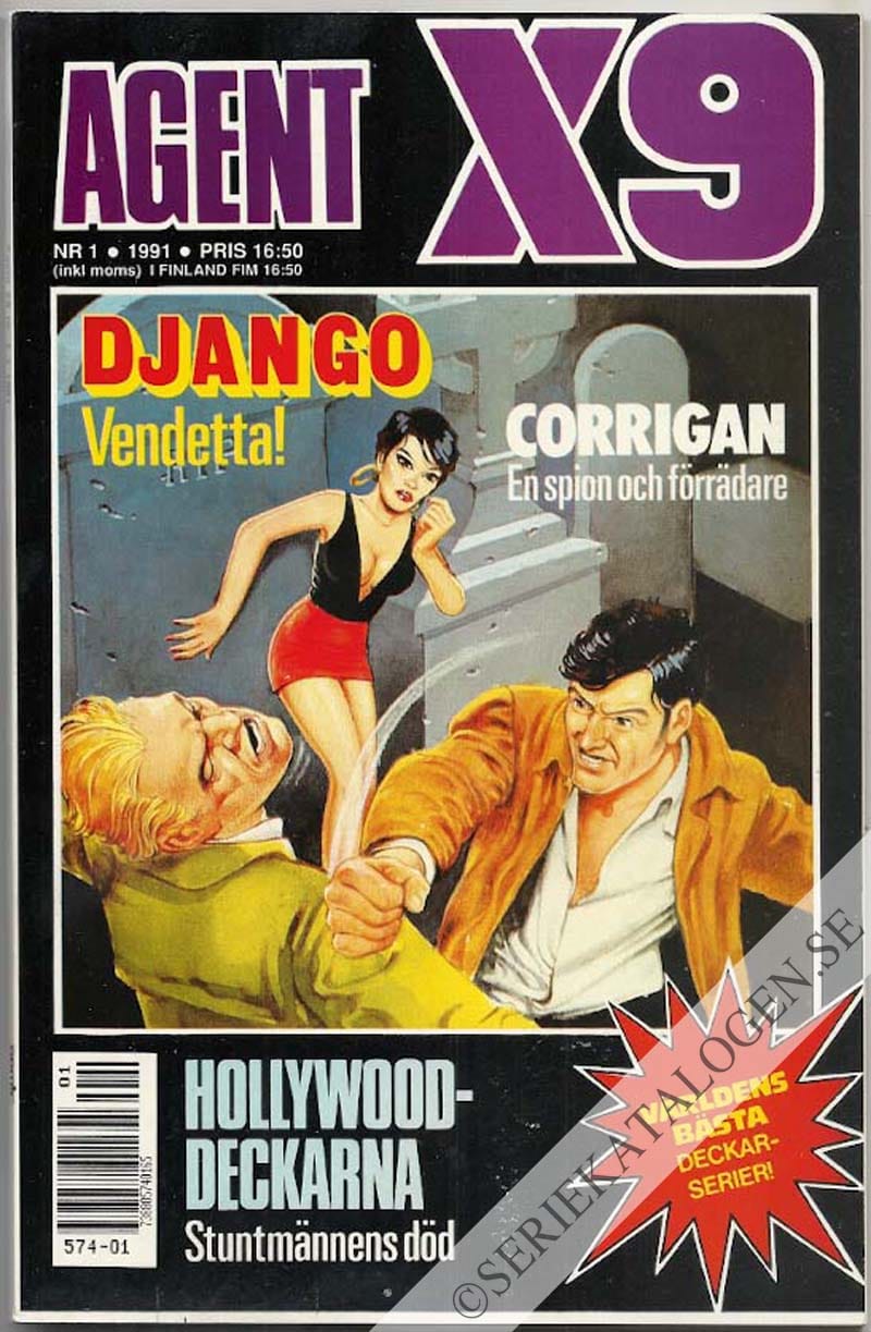 Framsida på Agent X9 #1 (1991)
