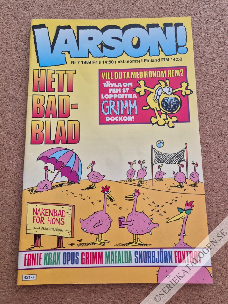 Framsida på Larson! #7 (1989)