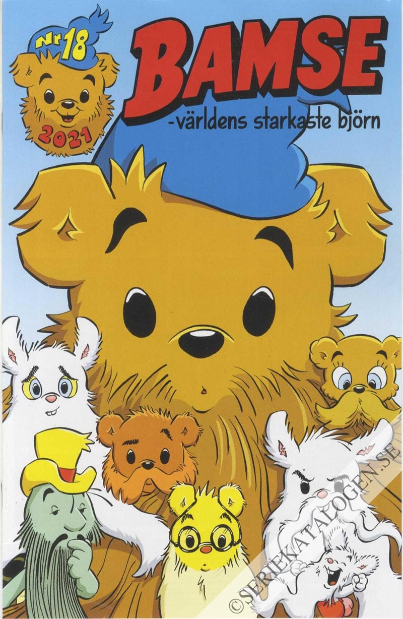 Framsida på Bamse #18 (2021)