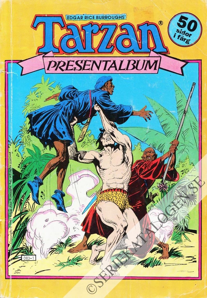 Framsida på Tarzan presentalbum (Tärningen är kastad) (1989)