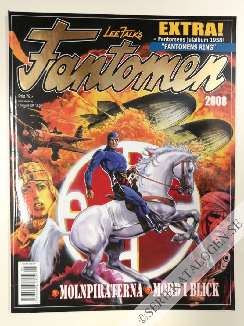 Framsida på Fantomen Molnpiraterna - Mord i blick (2008)