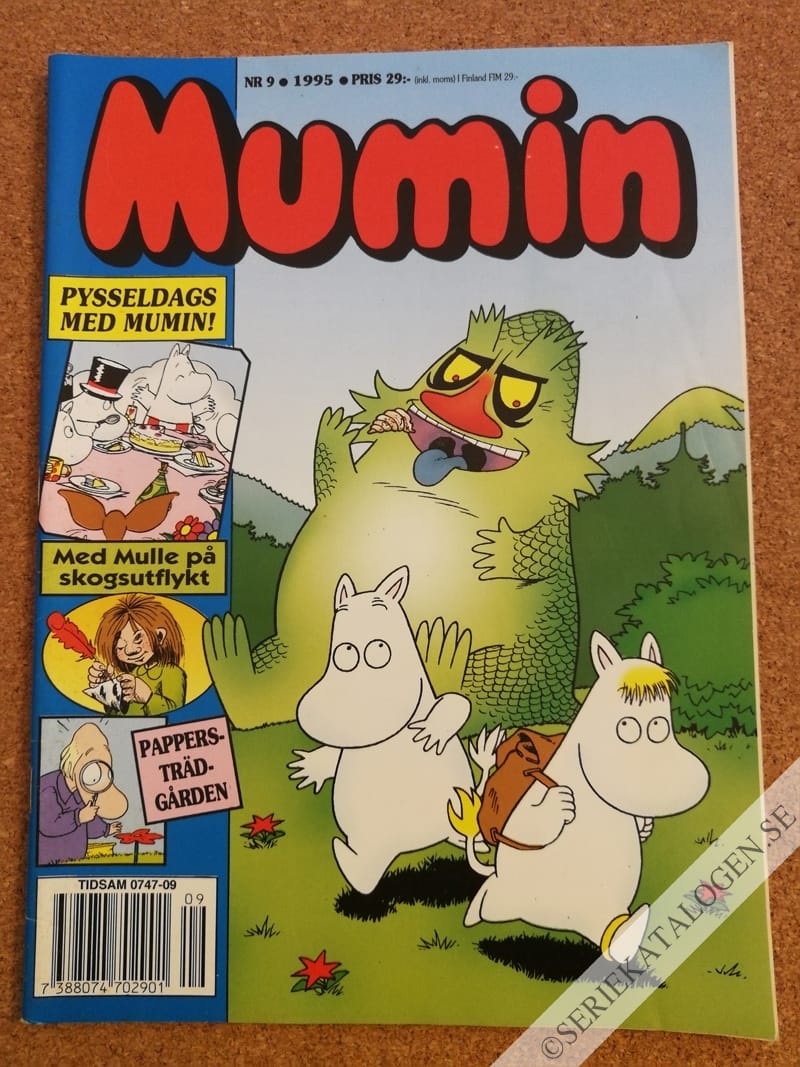 Framsida på Muminmagasinet #9 (1995)