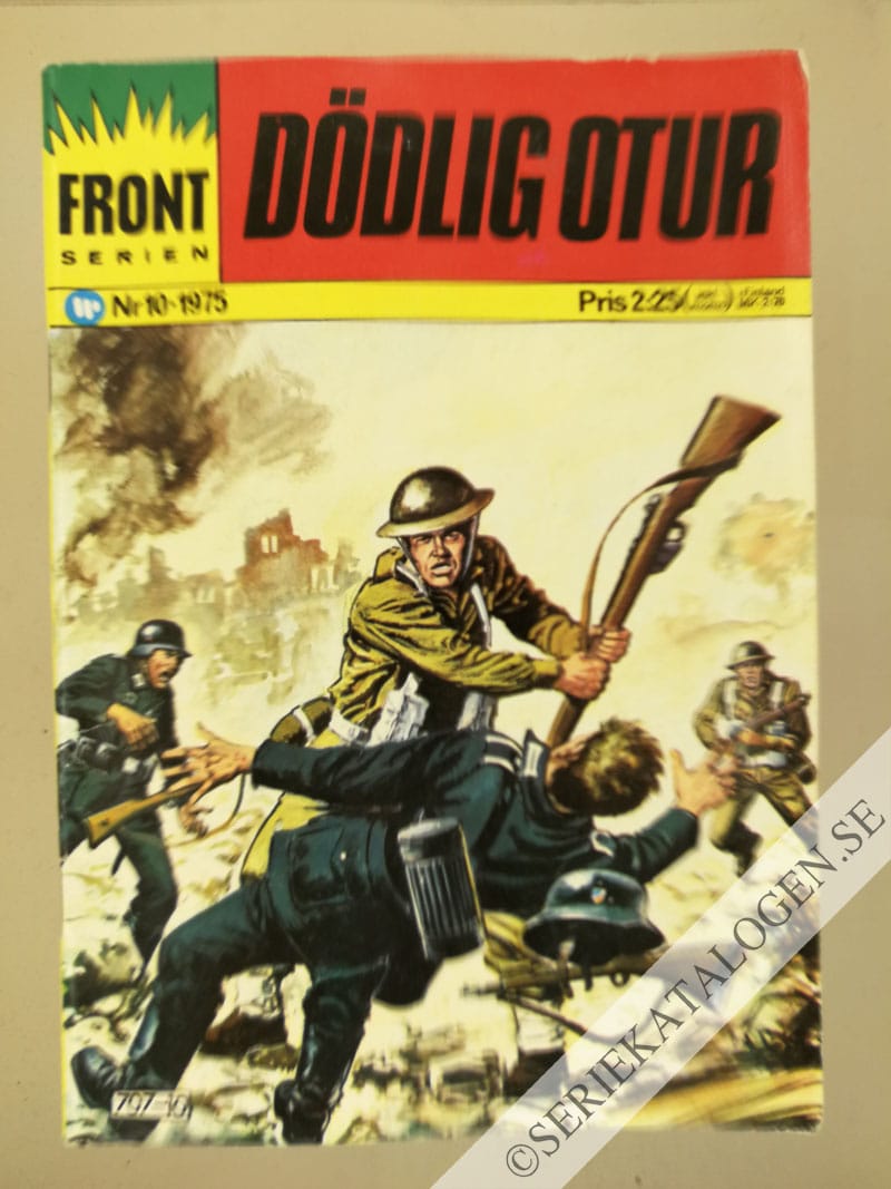 Framsida på Frontserien #10 - Dödlig otur (1975)