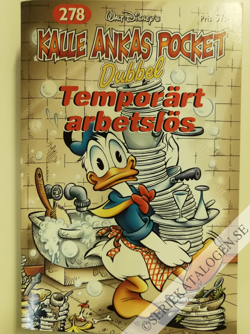 Framsida på Kalle Ankas pocket #278 - Temporärt arbetslös (2002)