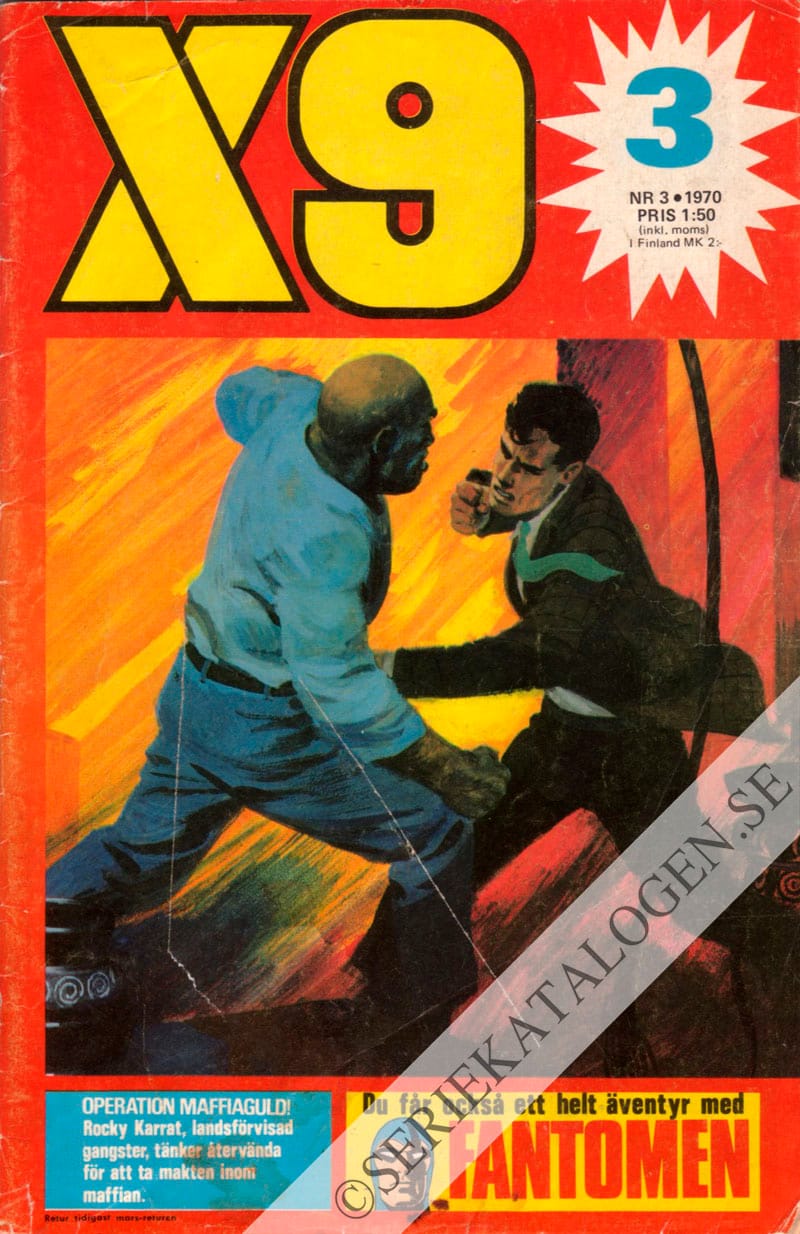 Framsida på X9 #3 (1970)