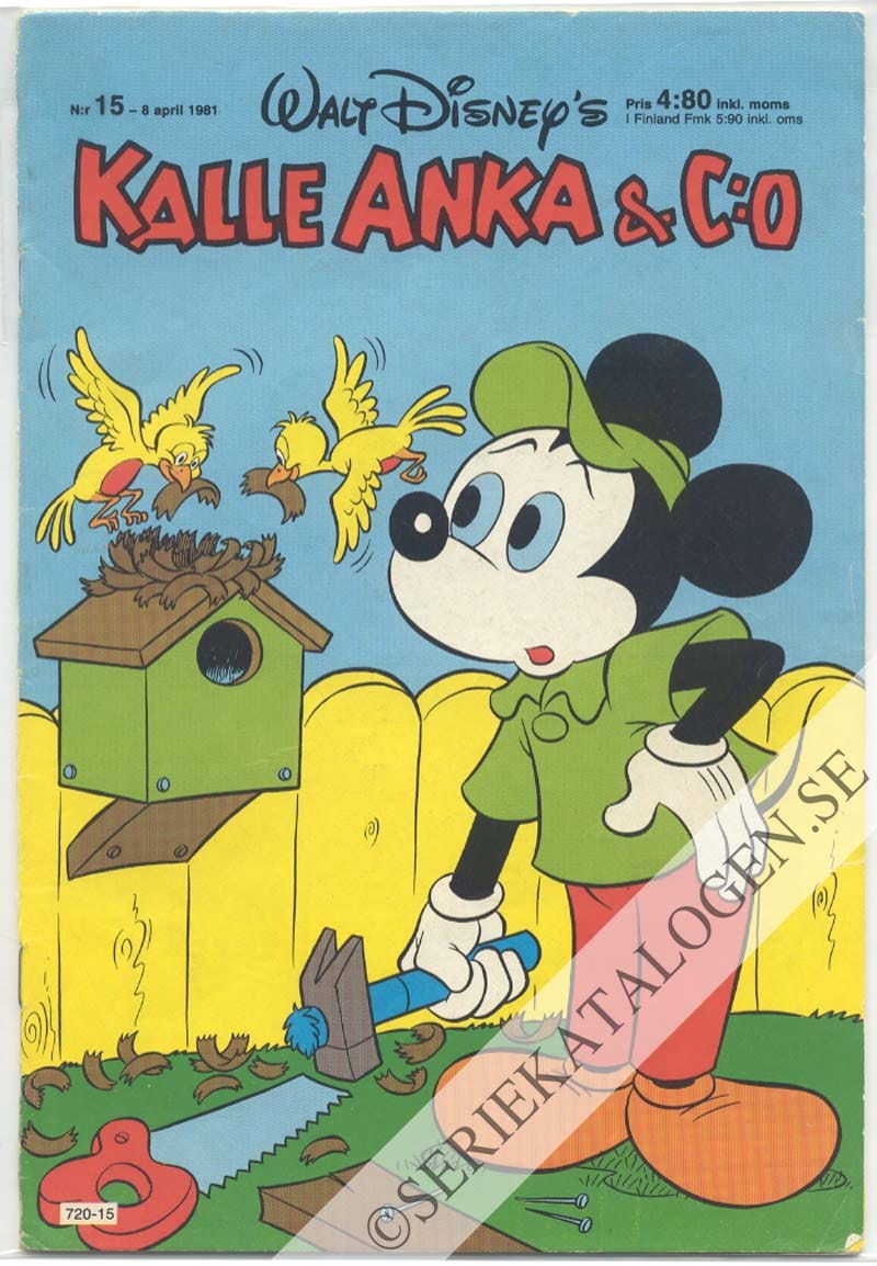 Framsida på Kalle Anka & C:o #15 (1981)