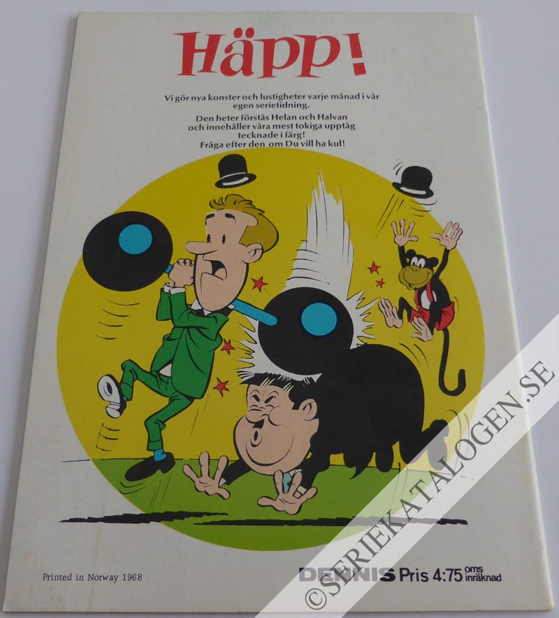 Baksida på Stort julalbum (1968)