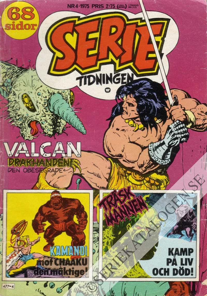 Framsida på Serietidningen #4 (1975)