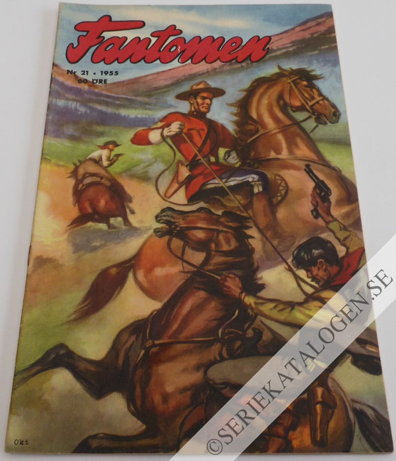 Framsida på Fantomen #21 (1955)