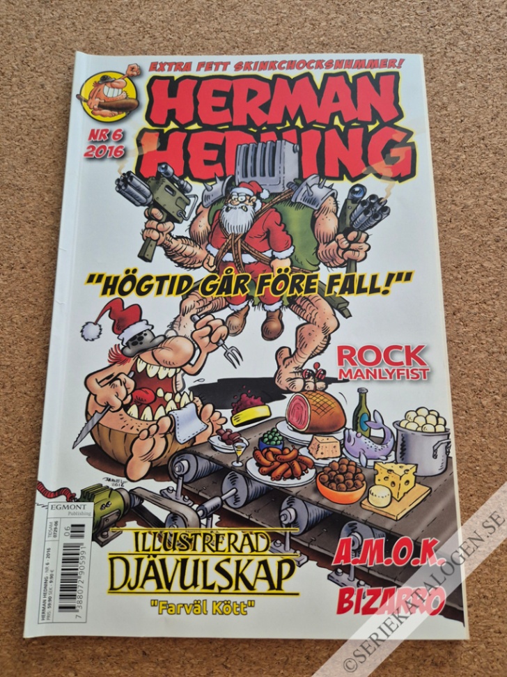 Framsida på Herman Hedning #6 (2016)