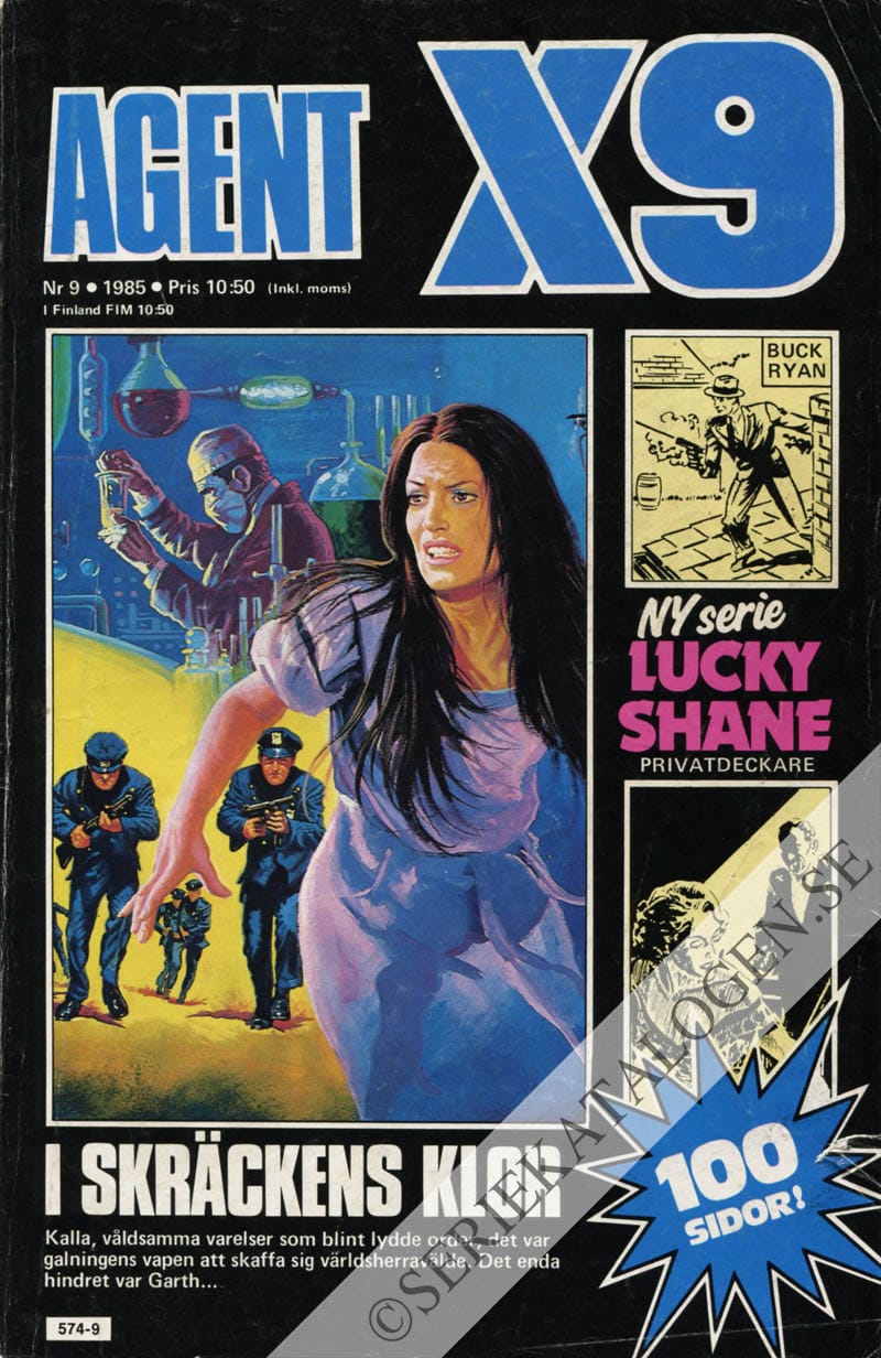 Framsida på Agent X9 #9 (1985)