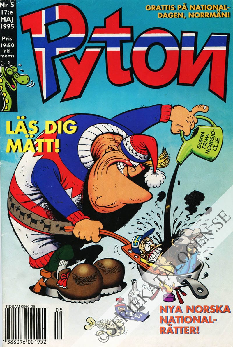 Framsida på Pyton #5 (1995)
