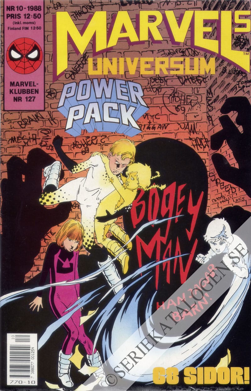 Framsida på Marvels universum Power Pack (1988)