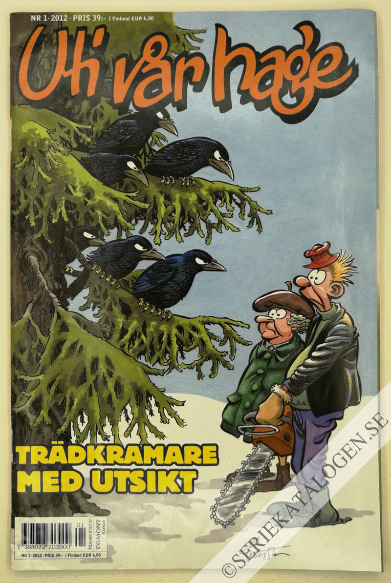 Framsida på Uti vår hage #1 - Trädkramare med utsikt (2012)