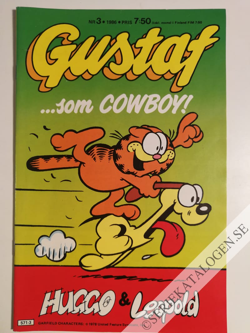 Framsida på Gustaf #3 (1986)