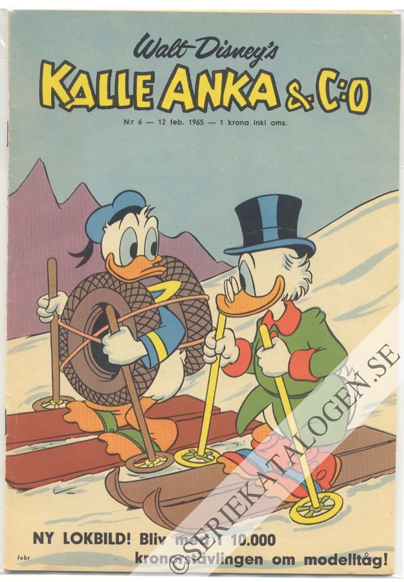Framsida på Kalle Anka & C:o #6 (1965)