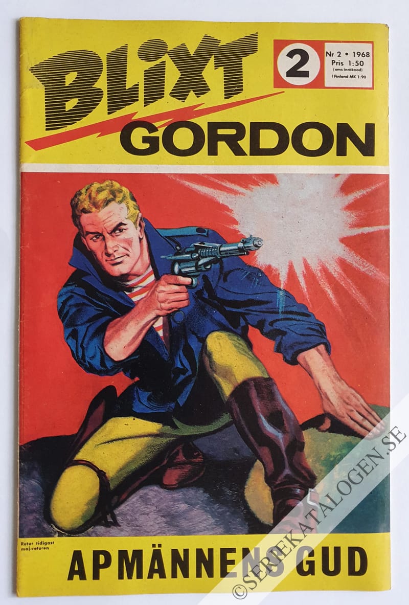 Framsida på Blixt Gordon #2 (1968)