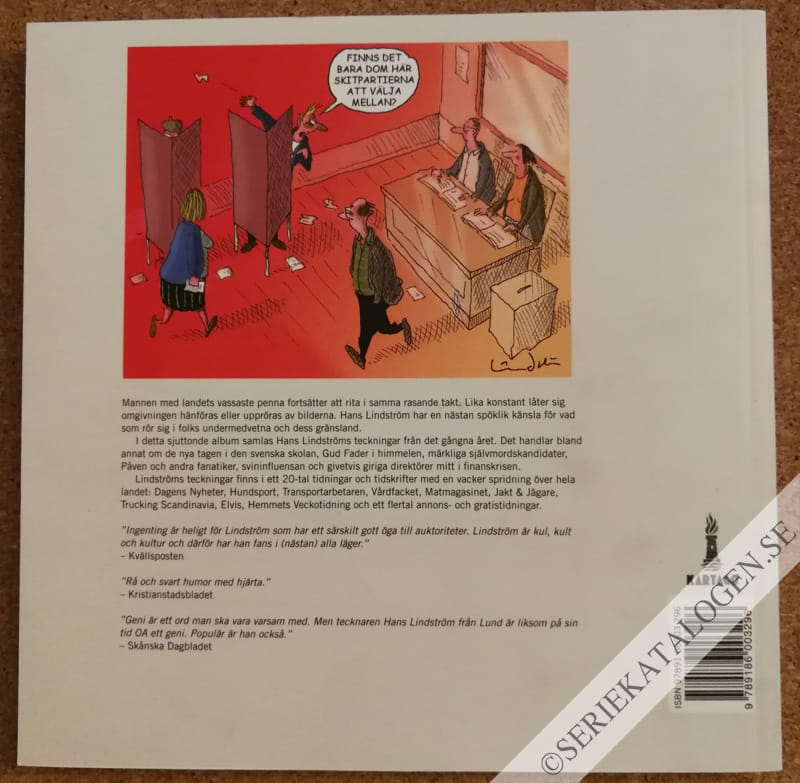 Baksida på Lindström volym 17 (2009)