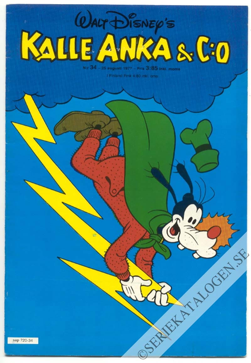 Framsida på Kalle Anka & C:o #34 (1977)