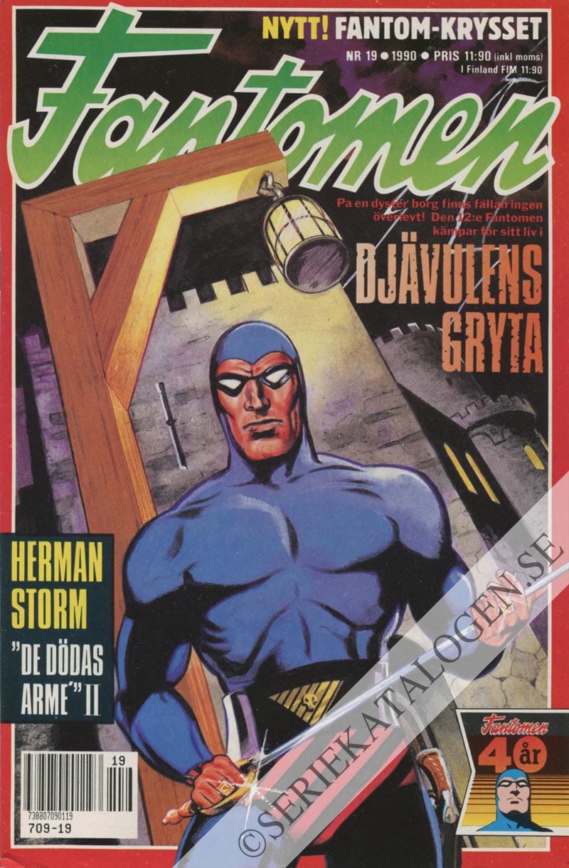 Framsida på Fantomen #19 (1990)
