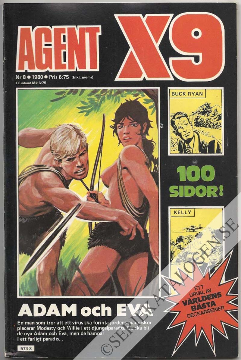 Framsida på Agent X9 #8 (1980)